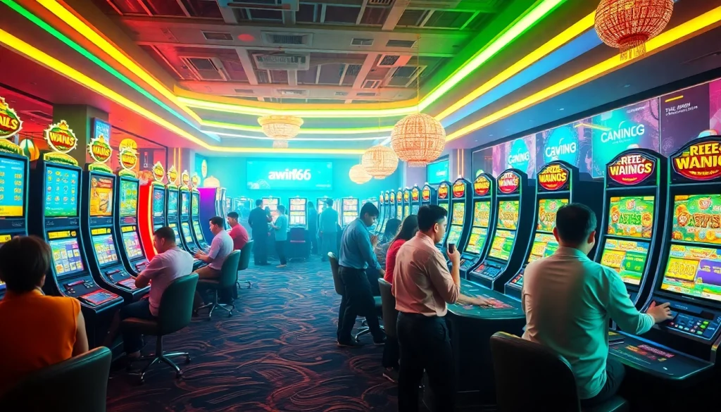 Experience awin66 casino excitement with vibrant gaming tables and dynamic atmosphere.
